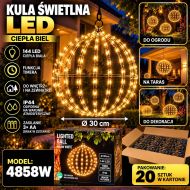 KULA ŚWIETLNA 144 LED 30 CM CIEPŁA BIEL - fff21659-64fa-4d2a-a9ff-75ab7edea9c7.jpg